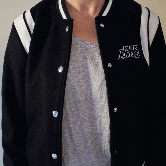 Coats | Maje Berry Varsity Jacket 